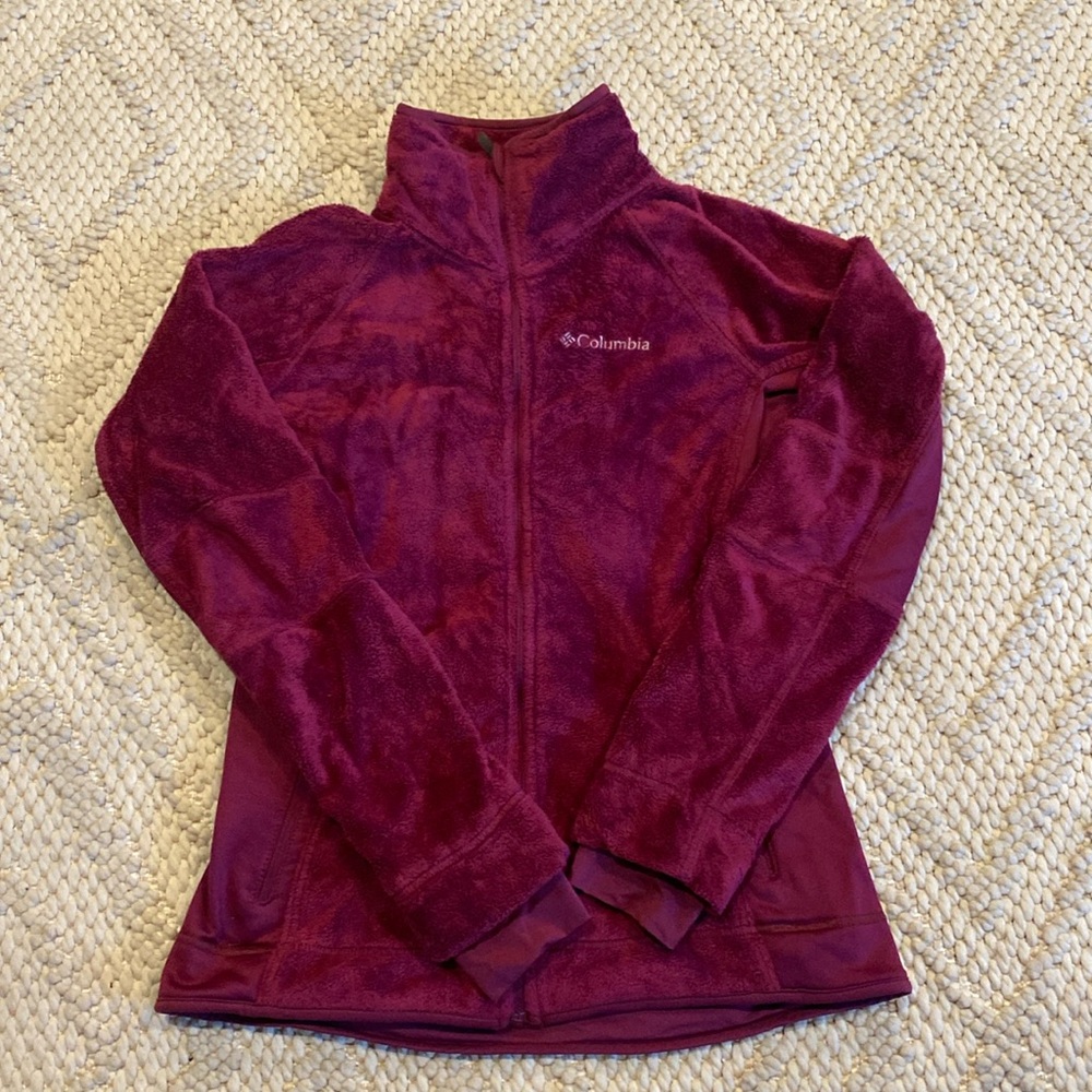 Fleece Columbia zip up jacket XS